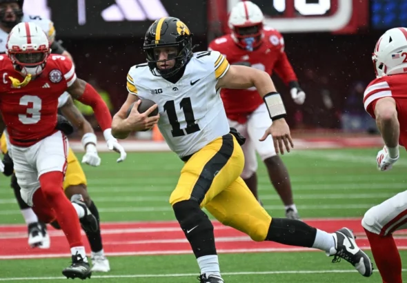 iowa hawkeyes football vs nebraska cornhuskers football match player stats